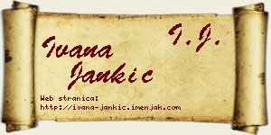 Ivana Jankić vizit kartica